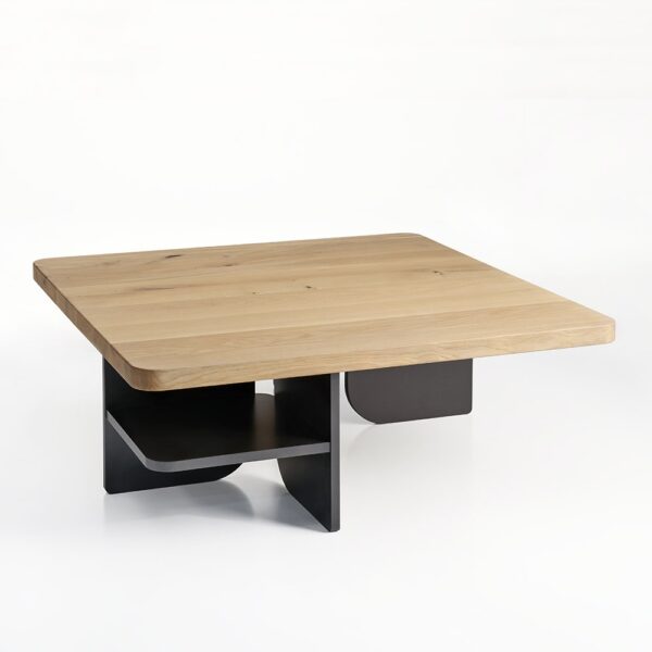 Table basse en chêne massif de fabrication française