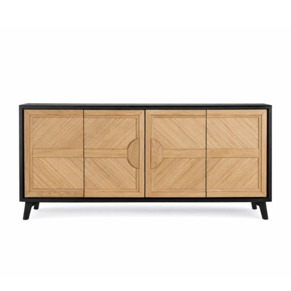 Enfilade HAUSSMANN fabriquée par les Ateliers de Langres en chêne massif