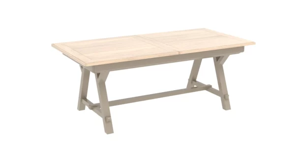 Table extensible COSY, fabriquée en chêne massif par les Ateliers de Langres.