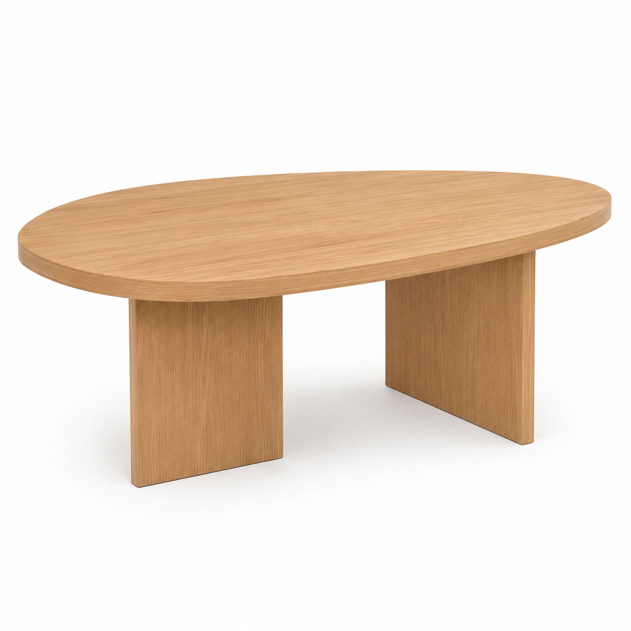 Table basse MENHIR fabriquĂ©e en chĂȘne massif dans notre ateliers Meubles Gibaud